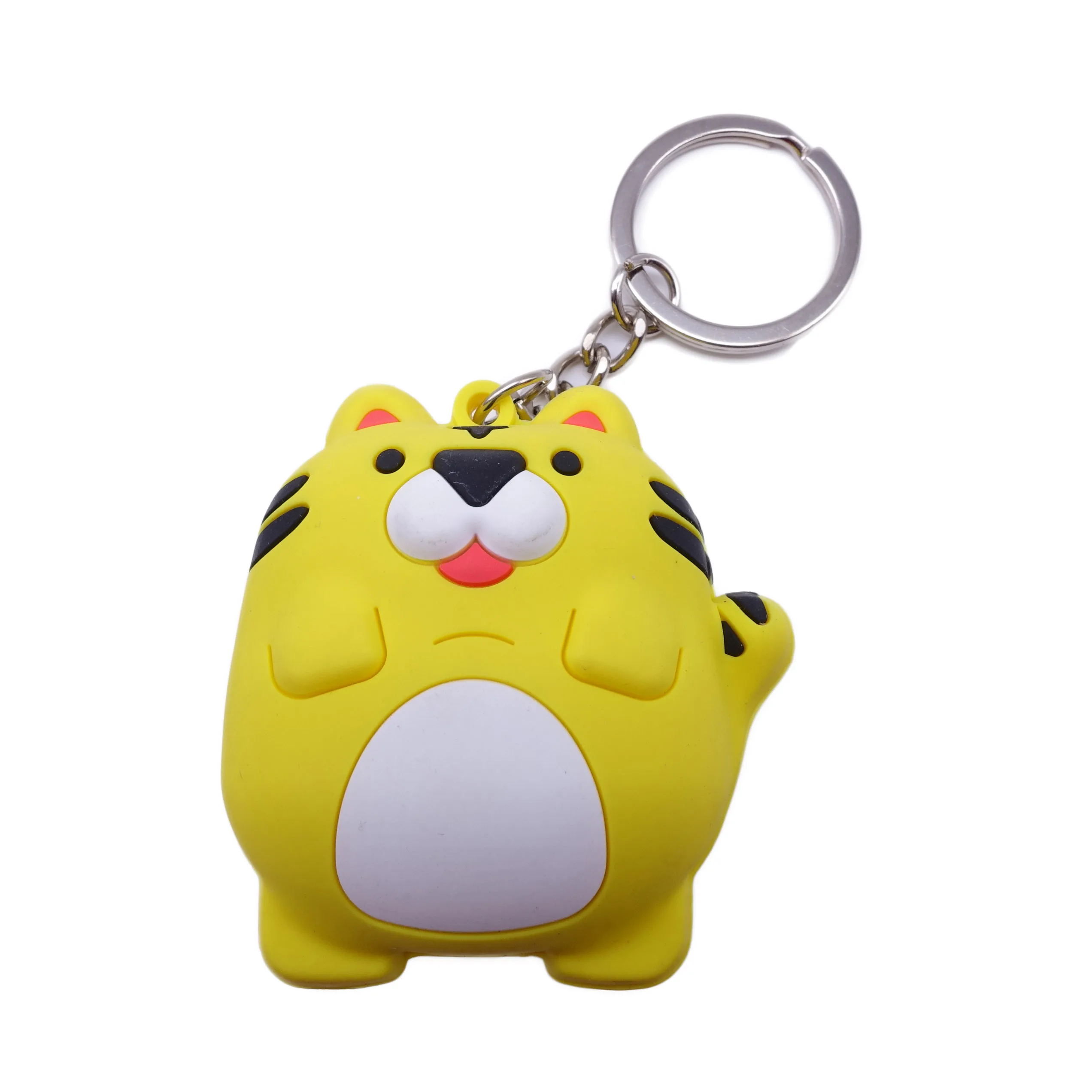 PVC Keychain Machine Custom Made Fries Food Cartoon 2d 3d Shaped Soft Rubber Keychains PVC Factory Design Wholesale Key Chain