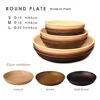 Plaque ronde (naturel/brun/brun foncé)