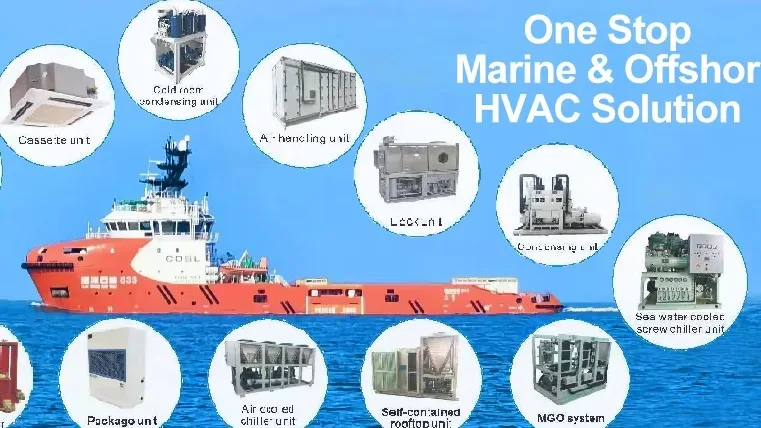 Industrial Offshore HVAC System with DC Fan Motor Central Air