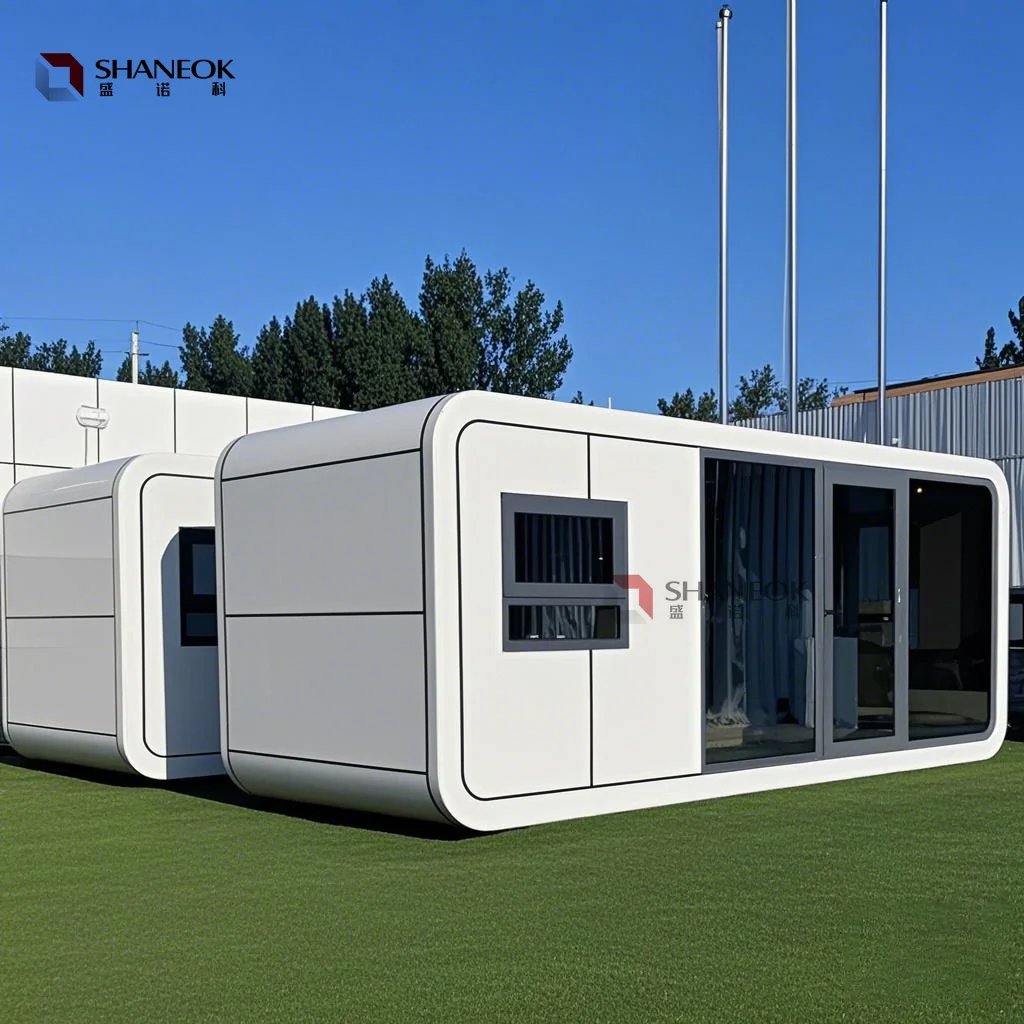 Mobile Prefab Cabin House Soundproof Modular Home Hotel Office Pod House Apple Cabin With Bedroom