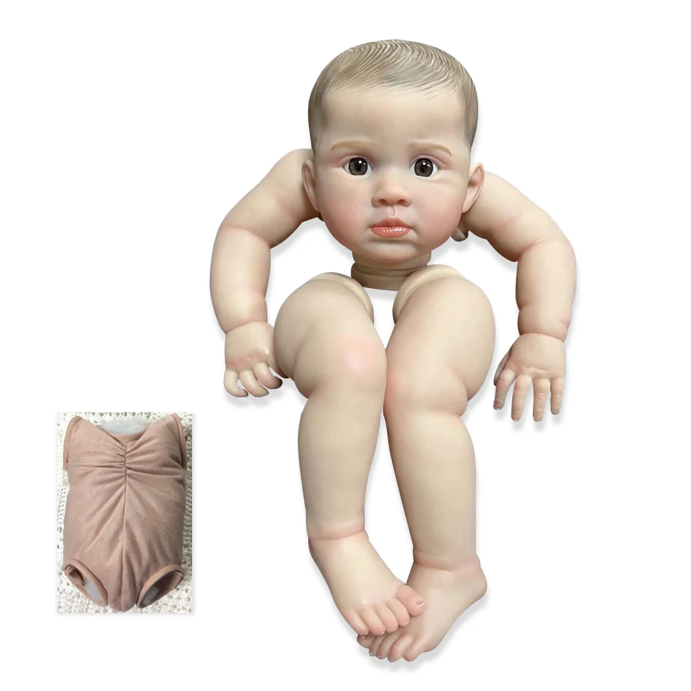 24inch Finished Reborn Doll Size Already Painted Kits Very Lifelike Baby with Many Details Veins As Same As Picture
