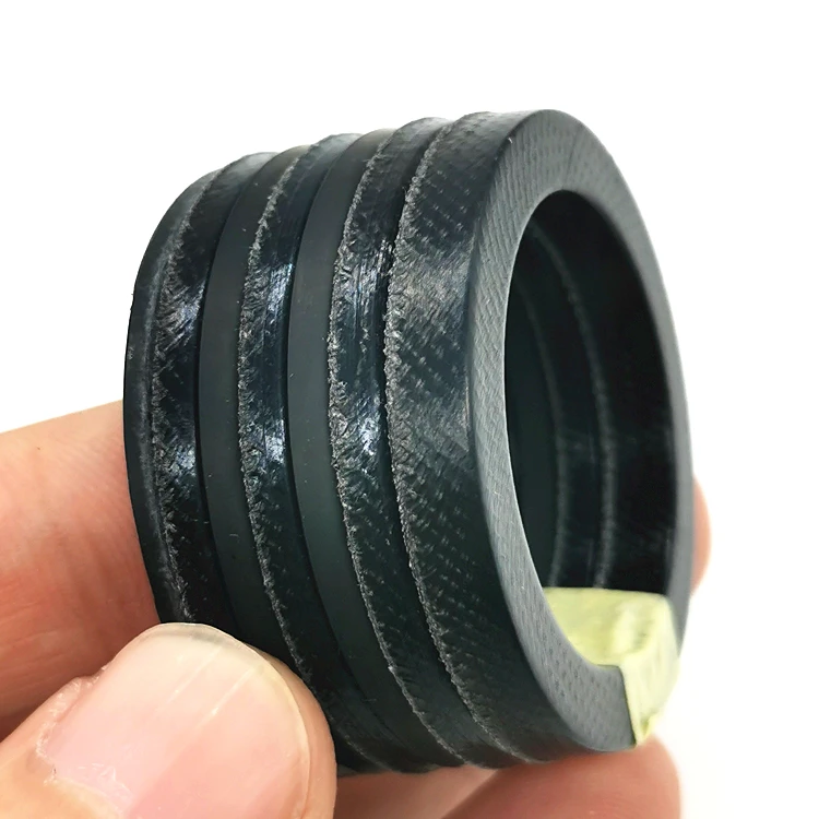 Kastas K01 K33 V Packing Set Rod VES Packing V Seal Set Fabric NBR Rubber Ring Oil Seal Hydraulic Cylinder V Packing Seal