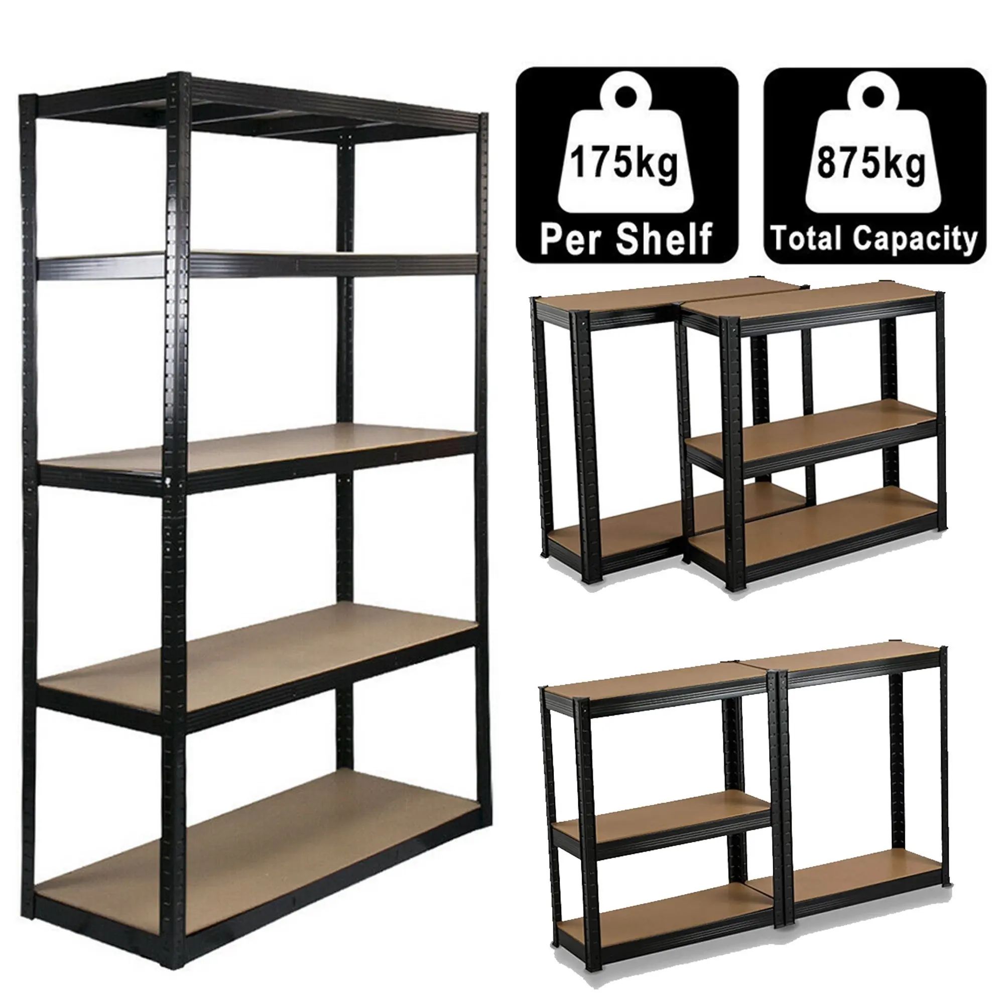 Boltless Storage Racking Garage Shelving Custom Slot Boltless Rack Anti