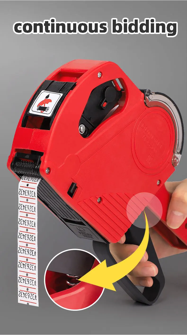 5500eos Handheld Digital Tag Machine Labeller Label Gun Price Tagger