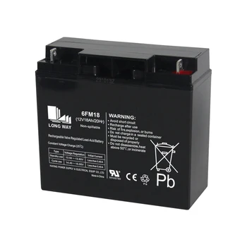 UPS 12V18Ah Agm Rechargeable Lead Acid Battery Long Cycle Life for OEM for Golf Carts Electric Wheelchairs Boats Toys