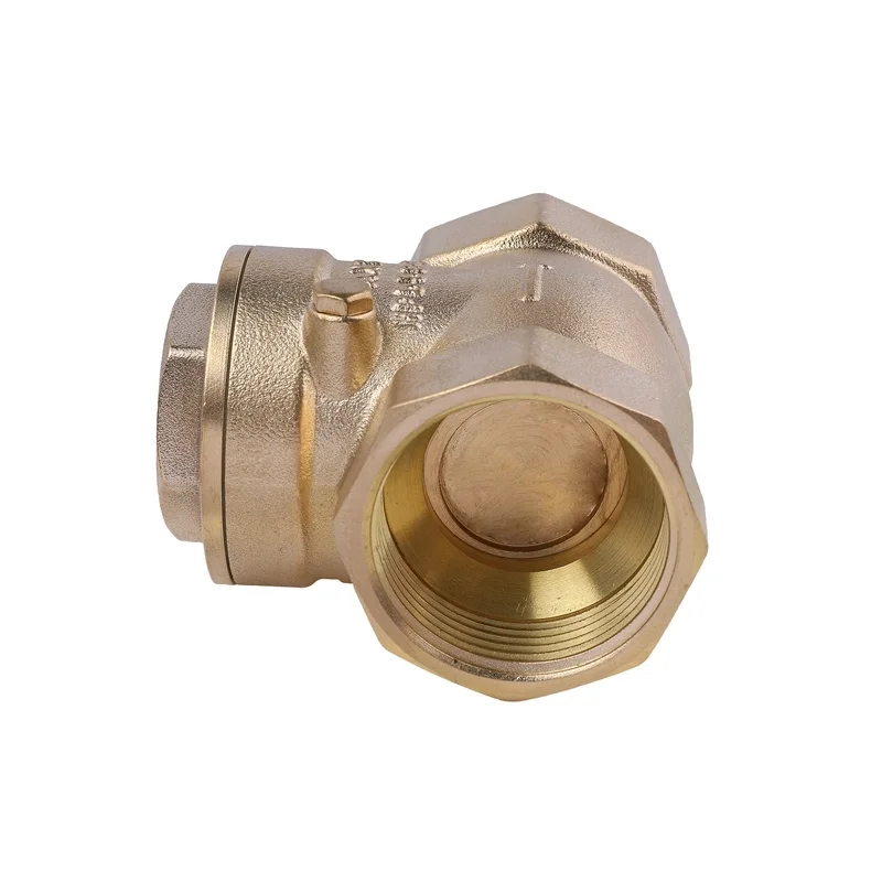 1 1/2 Inch Brass Swing Check Valve Manual Disc Screwed Non-Return One Way for Water Gas Oil factory