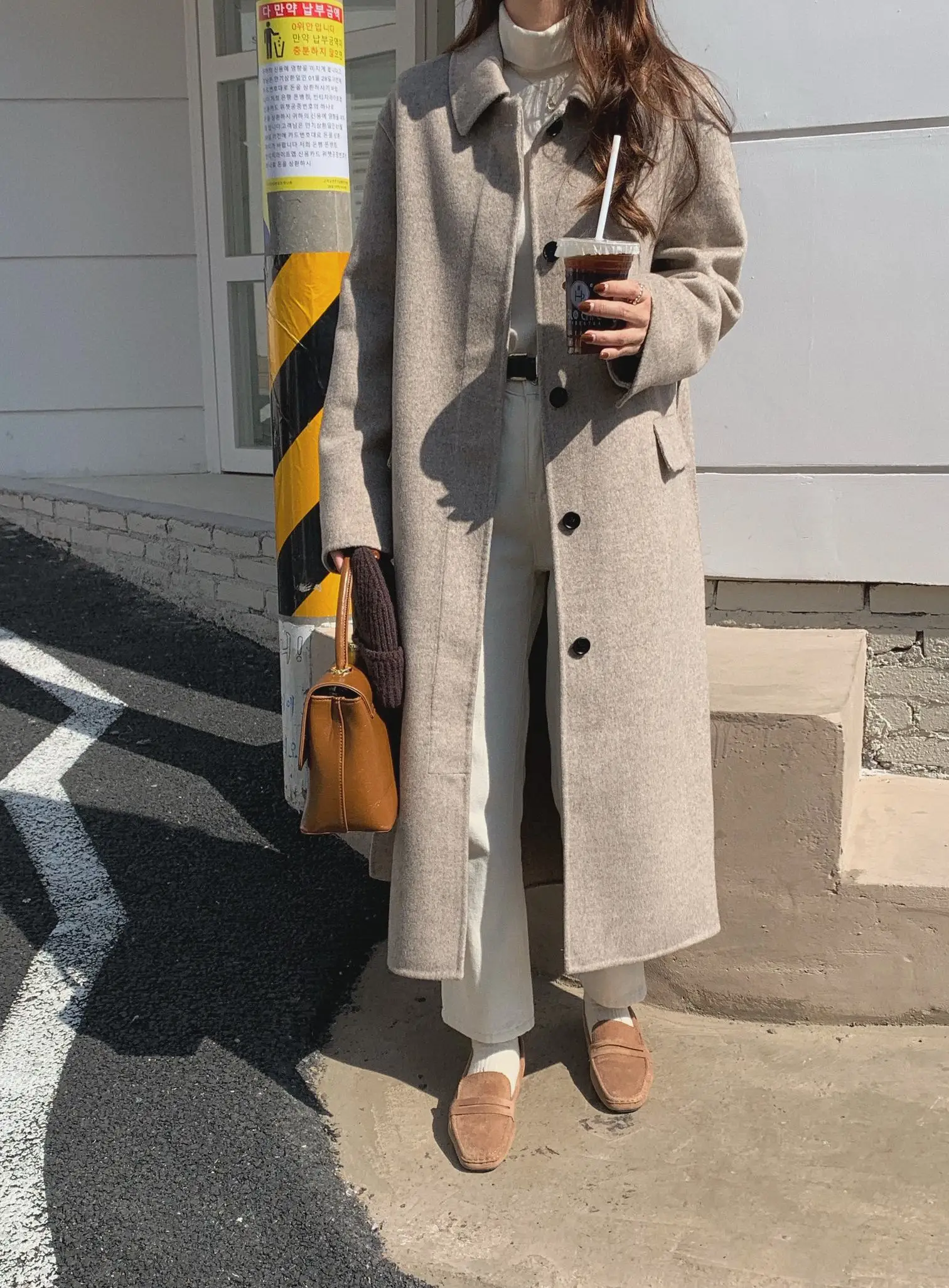 simple wool coat