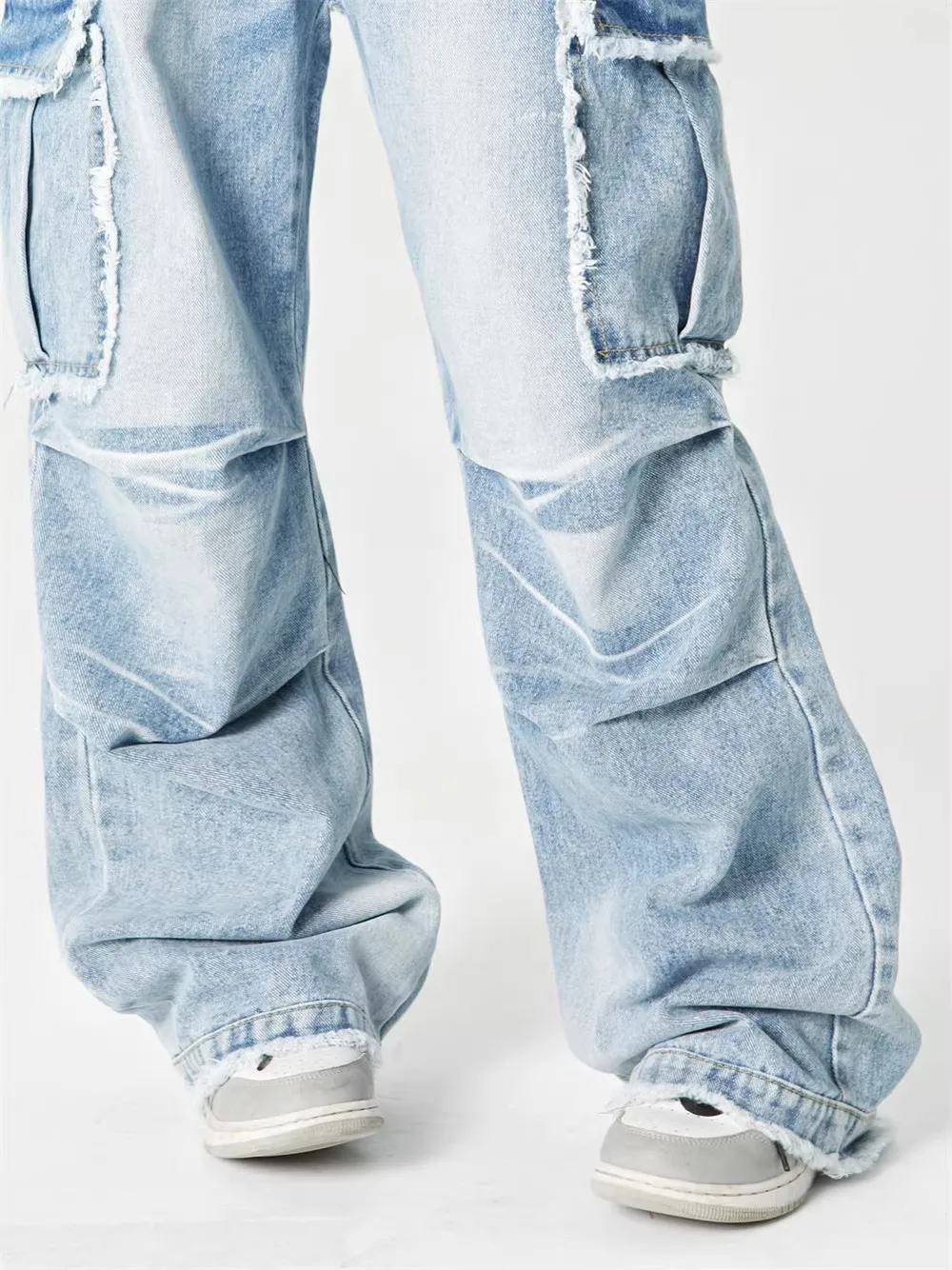 NEAT 1507 HIGH DENSITY DENIM CARGO PANTS 3D Regular Tapered Denim