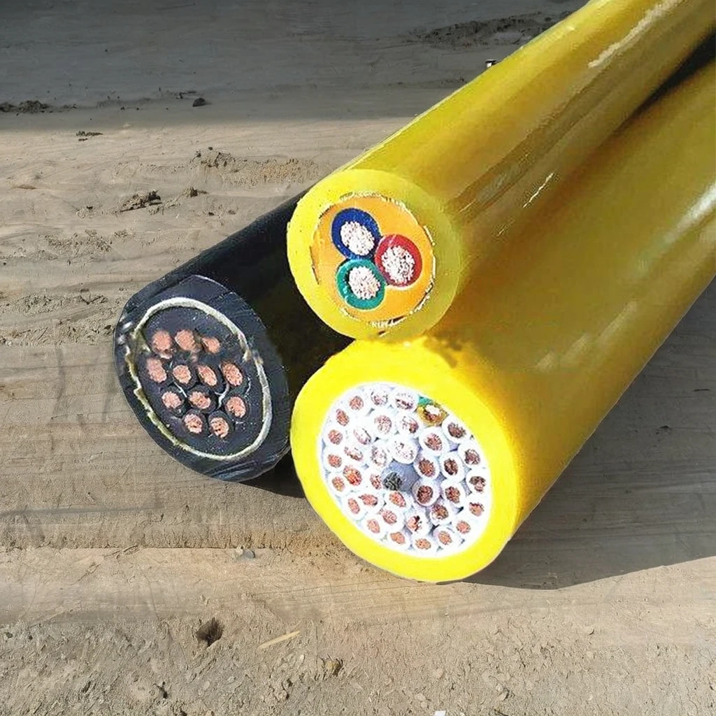 Huaqi Mobile Rubber Sheathed Flexible Electrical Cable EPR Trailing Cable Copper Conductor for Mining and Coal Mine Use