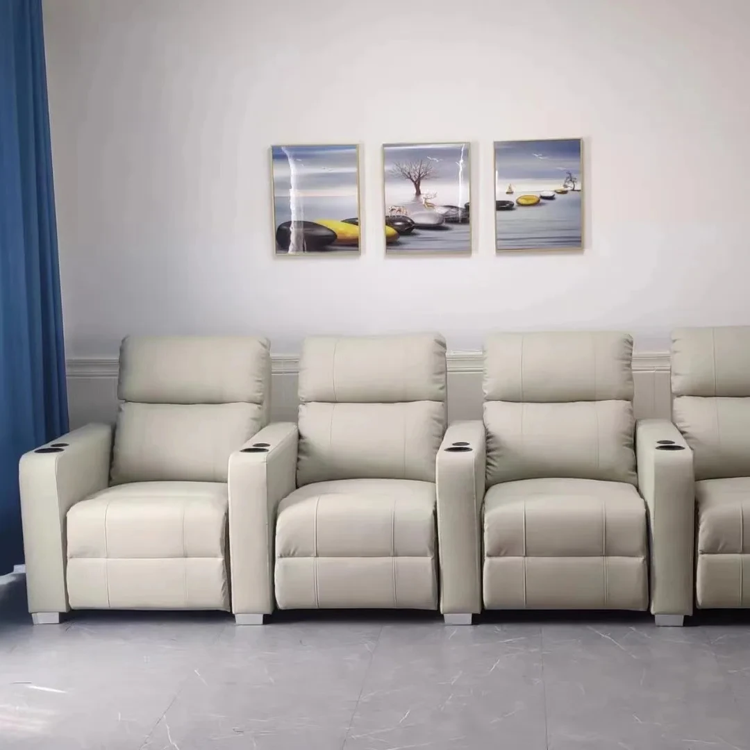 On Stock Comfortable Luxury Modern Furniture Living Room 1 2 3 Seater Functional Recliner Sofa Set