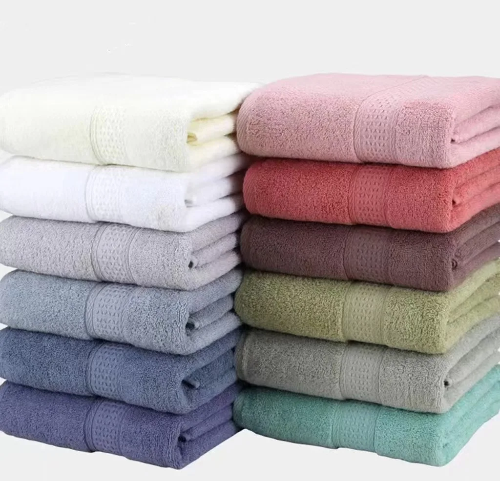Xiaoao Mesh Satin Towel Household Pure Cotton Plain Color Face Towel ...