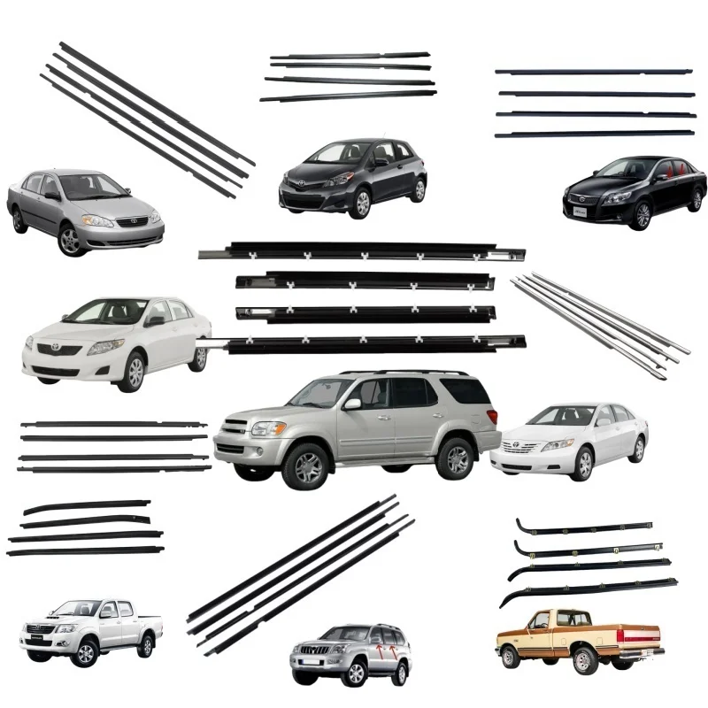 New Auto Exterior Car Door Seal Weatherstrip Direct Replacement for Toyota 2000-2006 for Tundra Sequoia