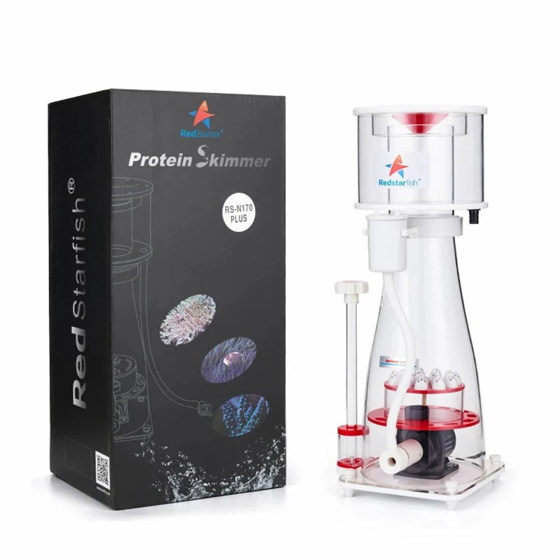 Fresh Look at 110 240V Red Starfish Aquarium Protein Skimmer For Saltwater Reef