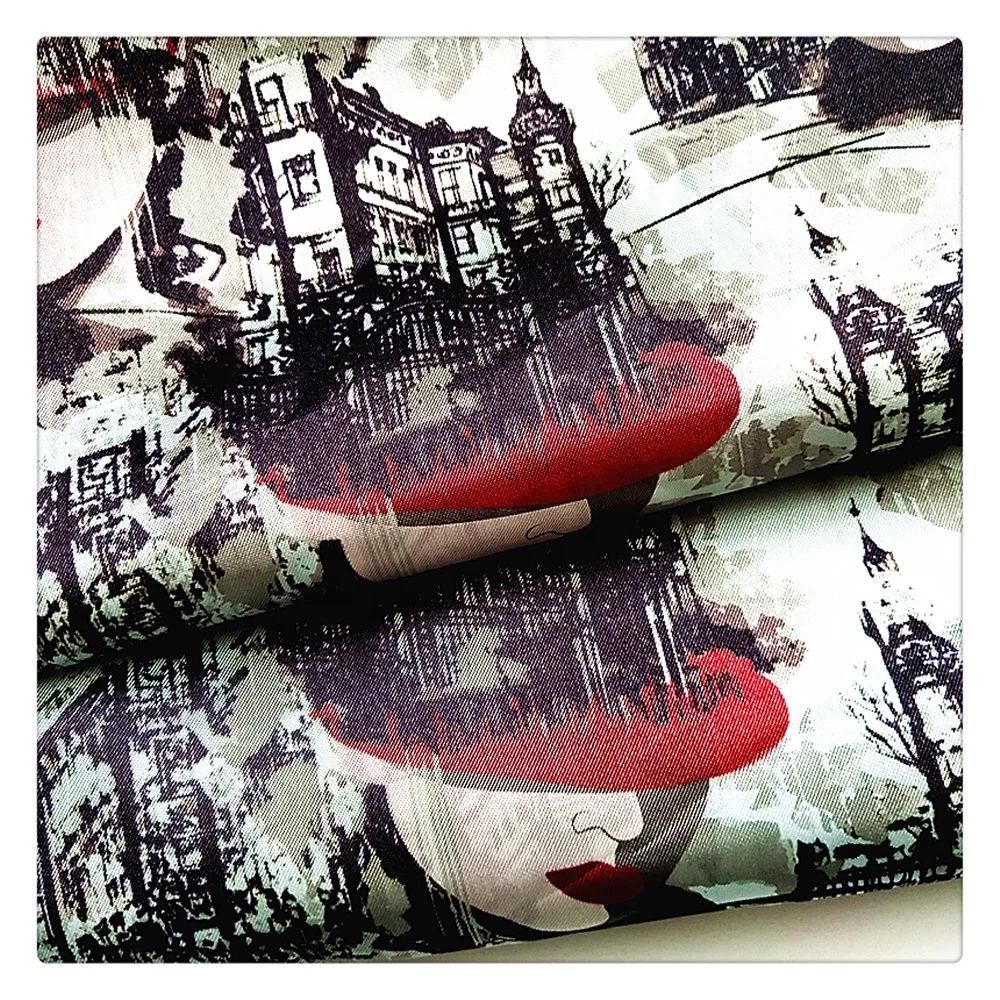 Высококачественная 100% вискозная ткань с принтом, дышащая Антистатическая подкладка, костюм, куртка с принтом, индивидуальный дизайн