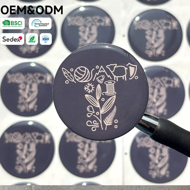 Custom Epoxy Dome Labels - Domed Car Badges   Gel Decal Stickers for Branding