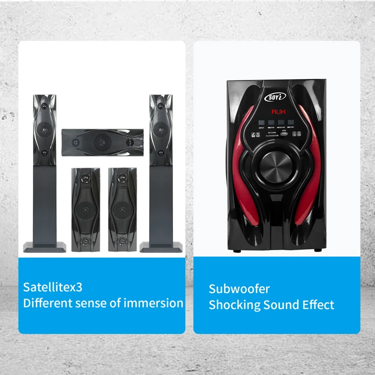 5.1 Channel Home Theater Speaker Active Tower Speaker Home Theater