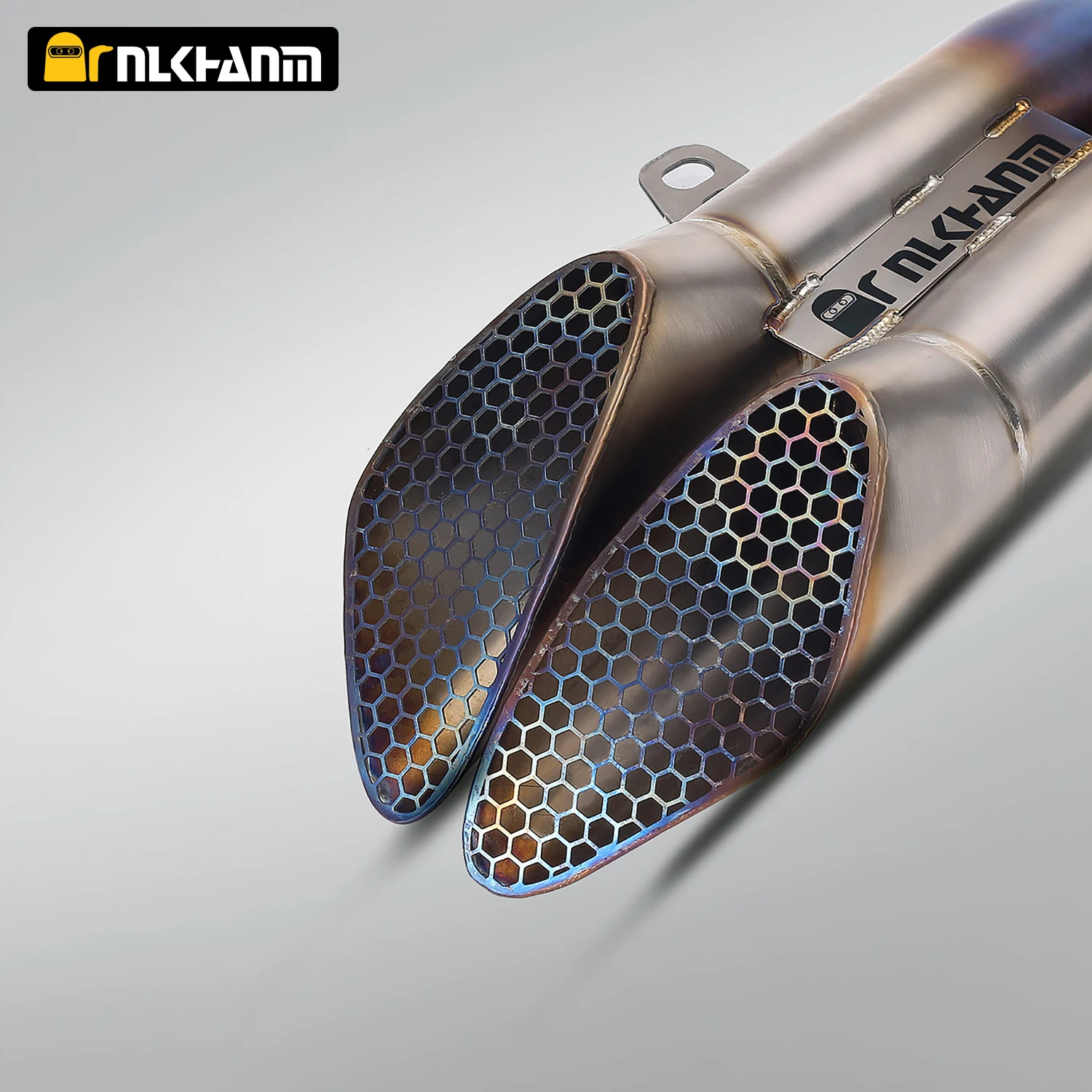 Nlkhanm Titanium Honeycomb Forged Motorcycle Exhaust Kit for