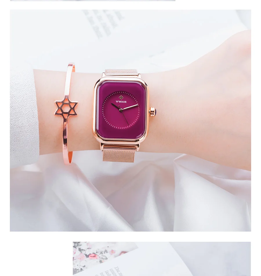 Cheap Watch Women 2023 WWOOR Luxury brand Minimalism lady wrist Watches  dress waterproof Watch women | Joom