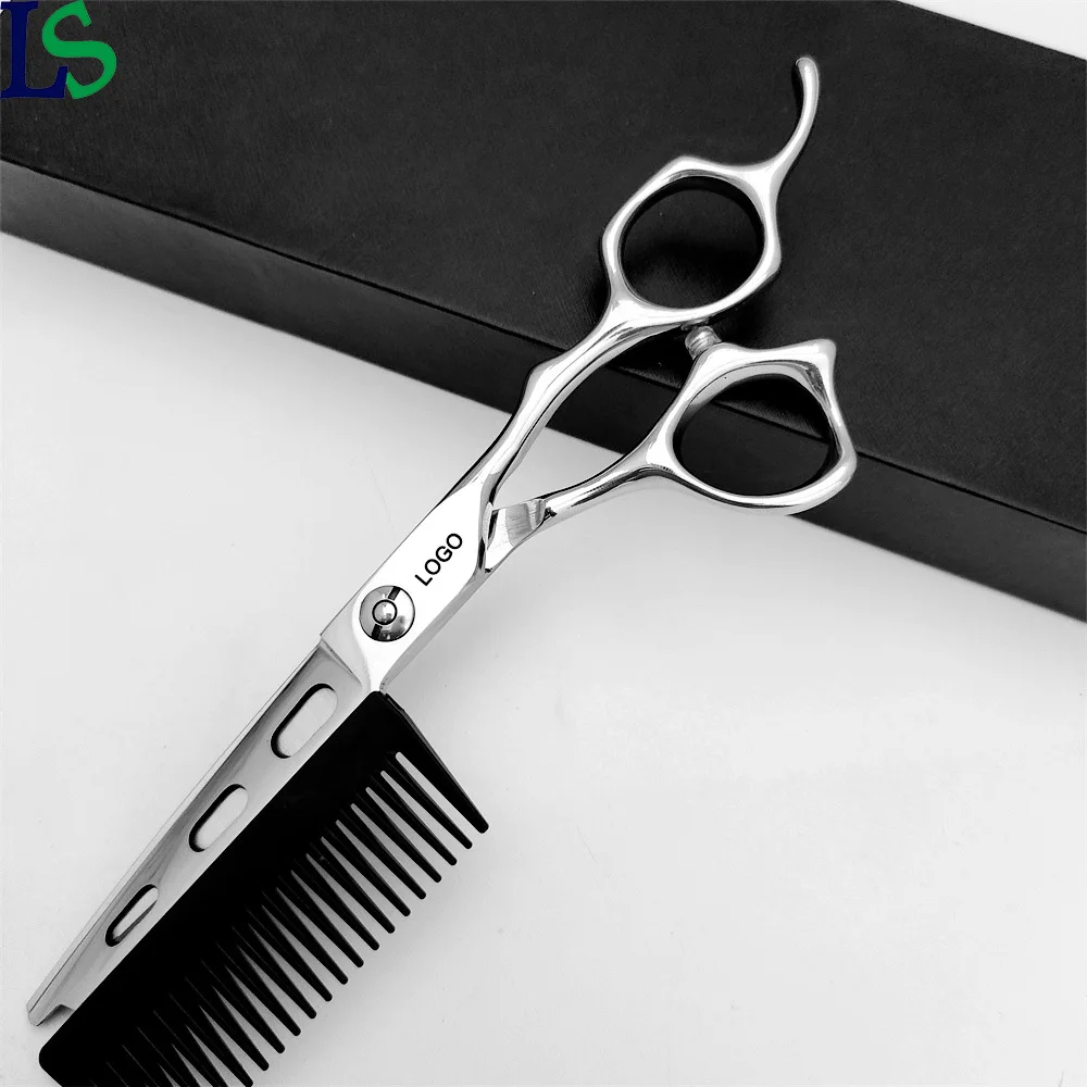 Comb Scissors High Quality Barbershop Salon Hairdressing Barber Tool Stainless Steel ...