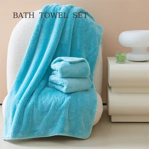 Coral Fleece Soft Absorbent Towel Fast Dry Cheap Knitted Bath Towel Microfiber Shower Towel