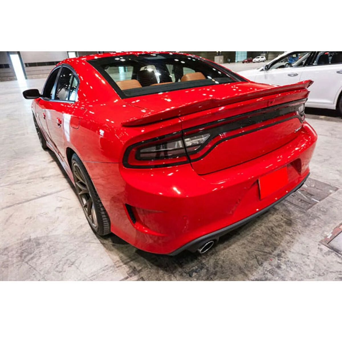 New Carbon Fiber Look /black Car Rear Roof Spoiler Wing Trunk Spoiler Wing  Lip For Dodge Charger Srt Sxt R/t Pursuit 2015-2019 - Buy Wing Product on  