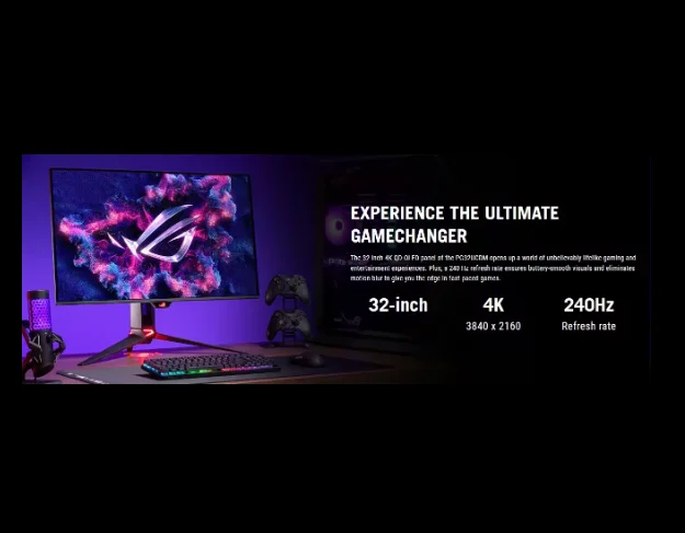 New ROG SWIFT OLED PG32UCDM 4K Fast IPS 240Hz Gaming Monitor