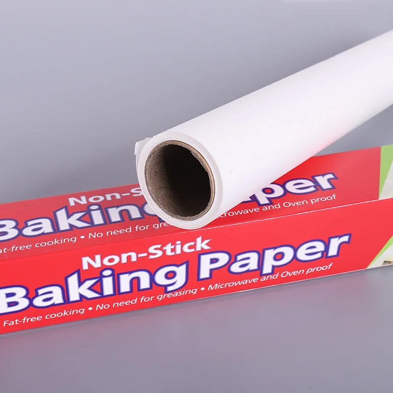 Commercial Unbleached Baking Parchment Paper Roll 5mx300mm with Cutter