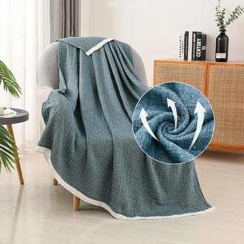 nine colors available Cotton gauze towel quilt summer thin air conditioning washable single baby cover blanket nap blankets