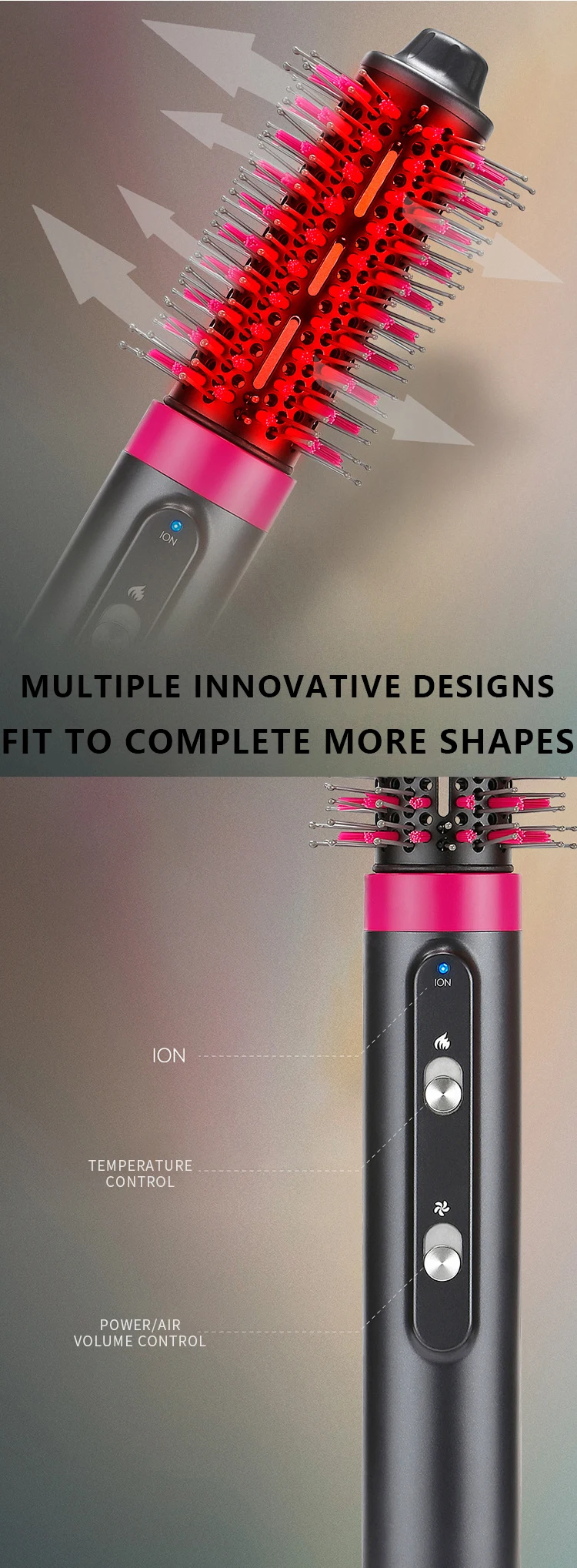 5 In 1 Styler Hair Dryer One Step Hair Dryer Professional Hair ...