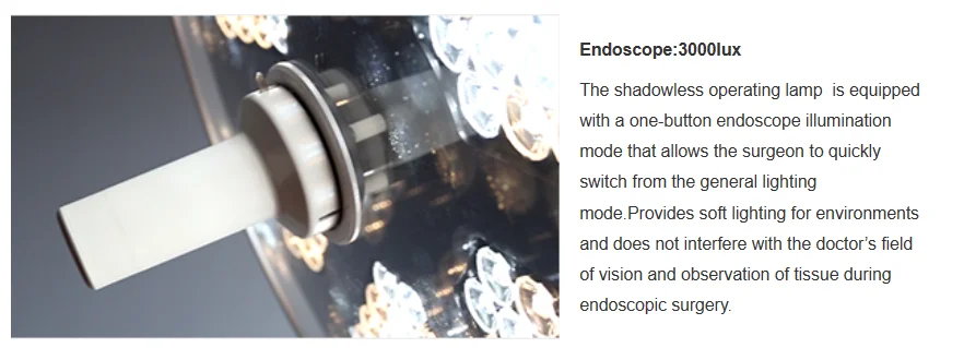 700/500 LED Shadowless Surgical Lamp Operation Lamp Cell Mount Examination Light