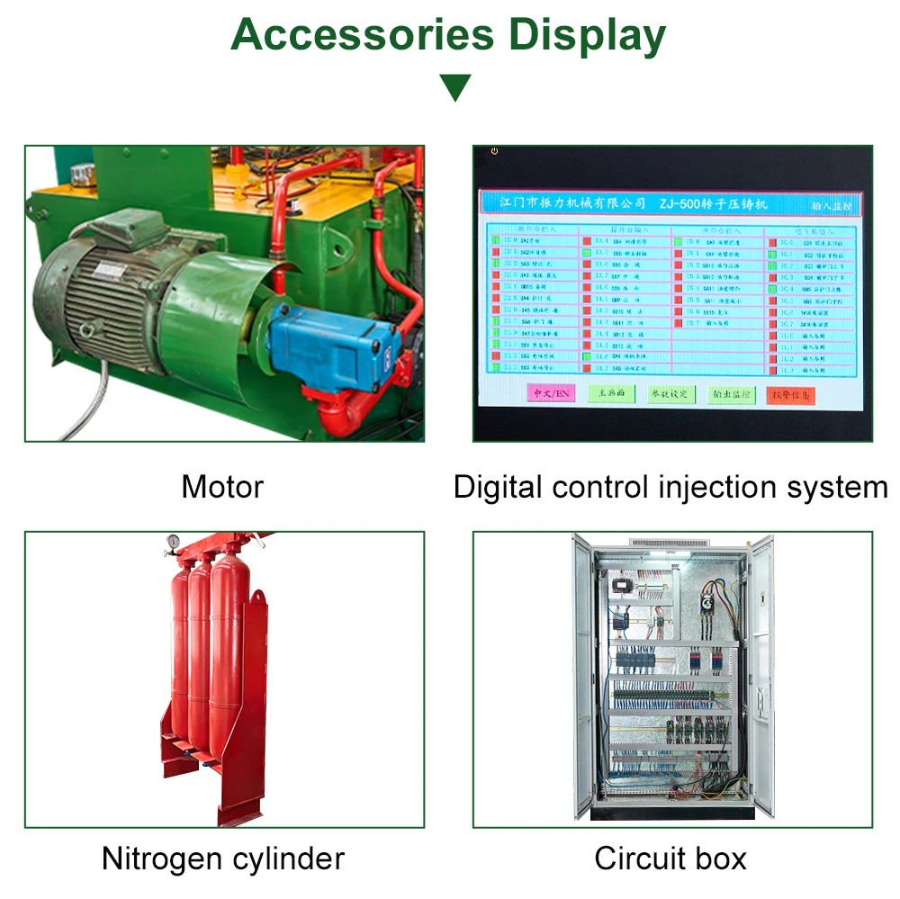 ZhenLi Factory 40T Vertical Rotor Die Casting Machines Aluminum Gravity Metal Casting Machinery manufacture