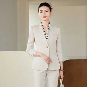 Manufacturers Wholesale Casual Elegant Suits Business Professional Office Suits New Style Ladies Formal Two Piece Suits