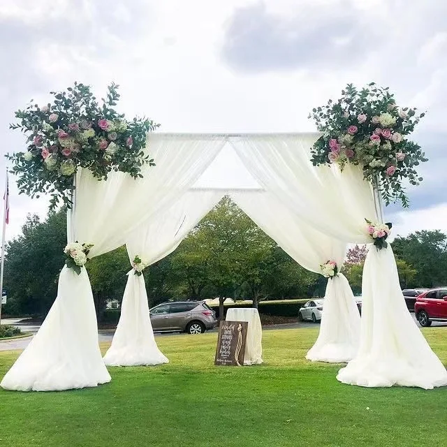 product 36x36m aluminum alloy pipe and drape stand adjustable backdrop stand  birthday wedding party decoration for sale-3