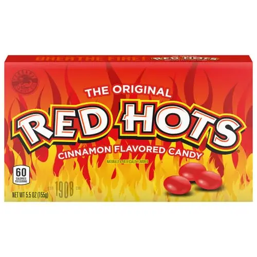 Red Hots Original Cinnamon Flavored Ball Candies 5.5 Oz Theater Box ...