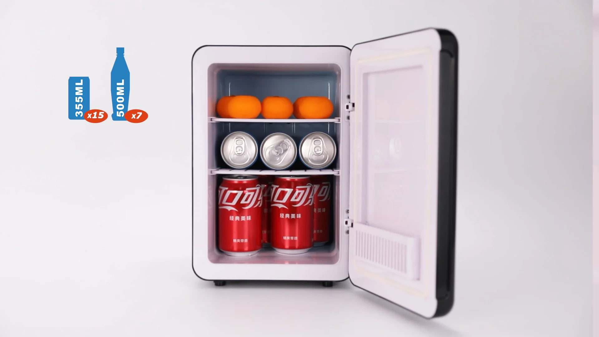 Mini Fridge For Bedroom With Cool Front Blackboard Portable
