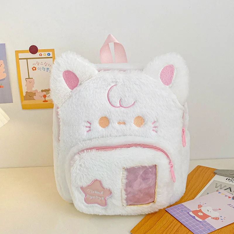 Lolita Backpack - Cute Plush with Big Ears & Stress Relief display picture 3