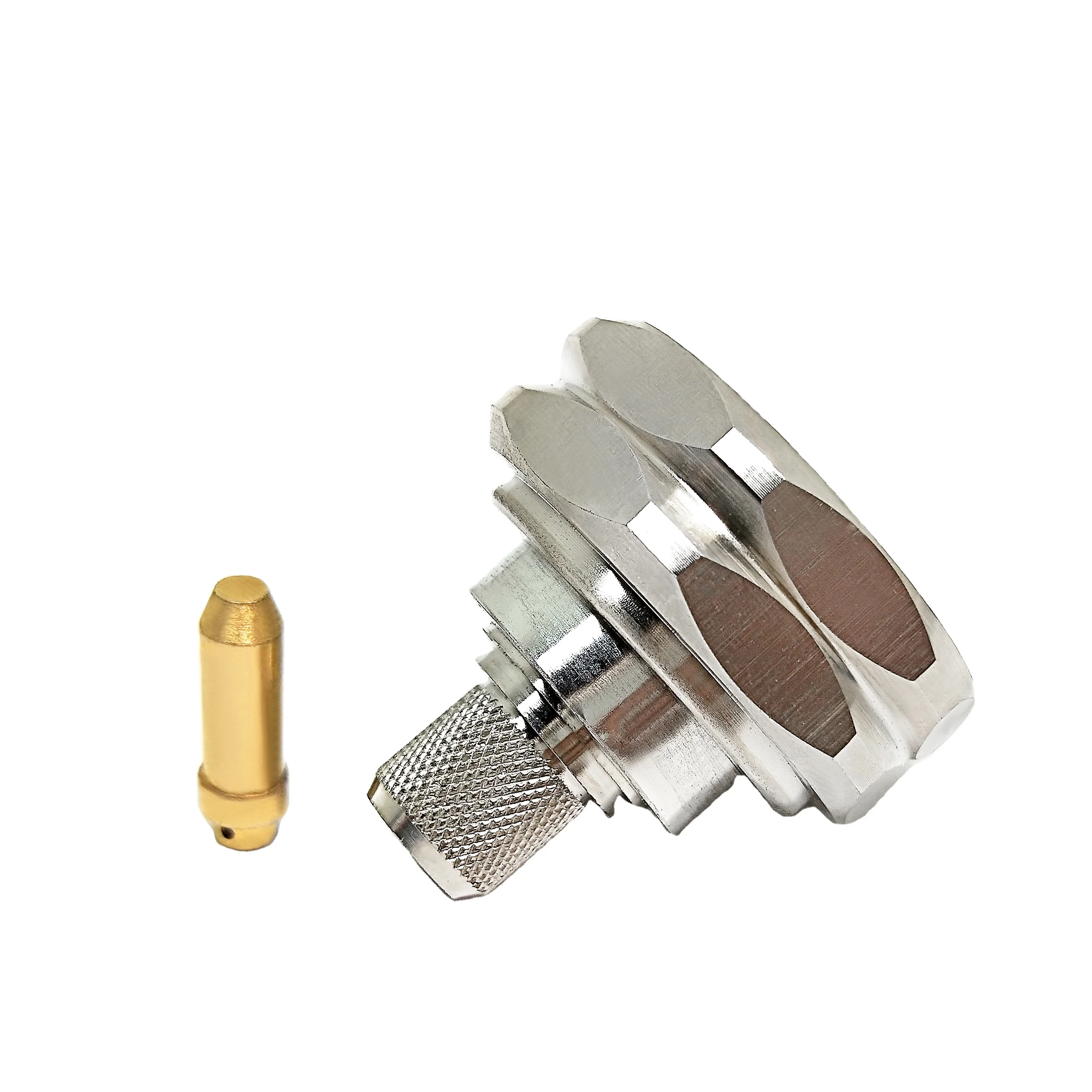 Factory Price L29 50 Ohm 7/16 DIN Male Plug Crimp for RG8 WTLMR400 RG213 RG214 Cable Connector RF Coax Coaxial Connectors