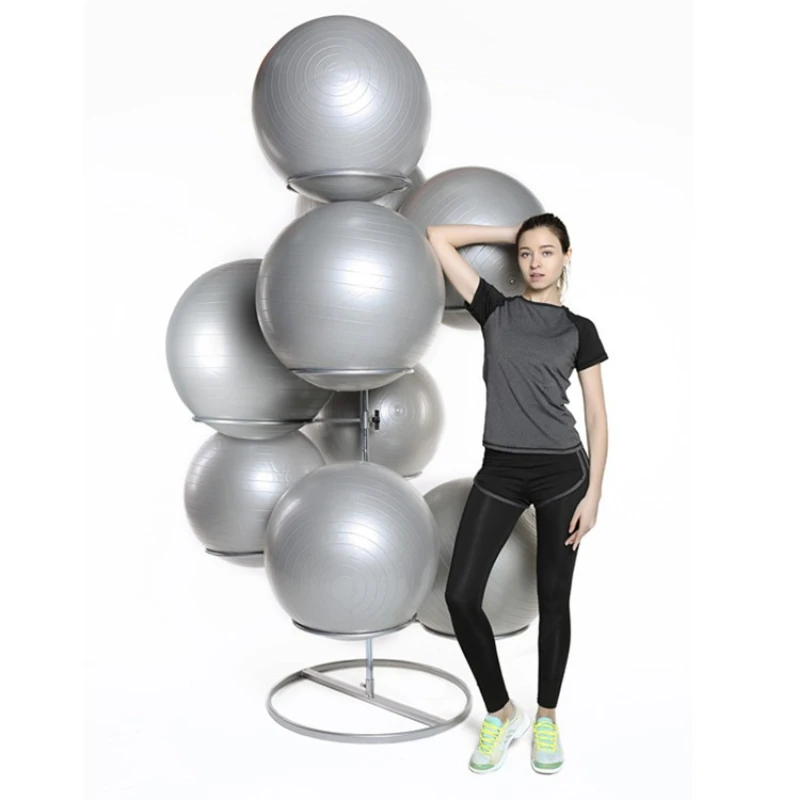 3 Layer Gym Equipment Exercise Ball Storage Rack - Space Saving Metal ...