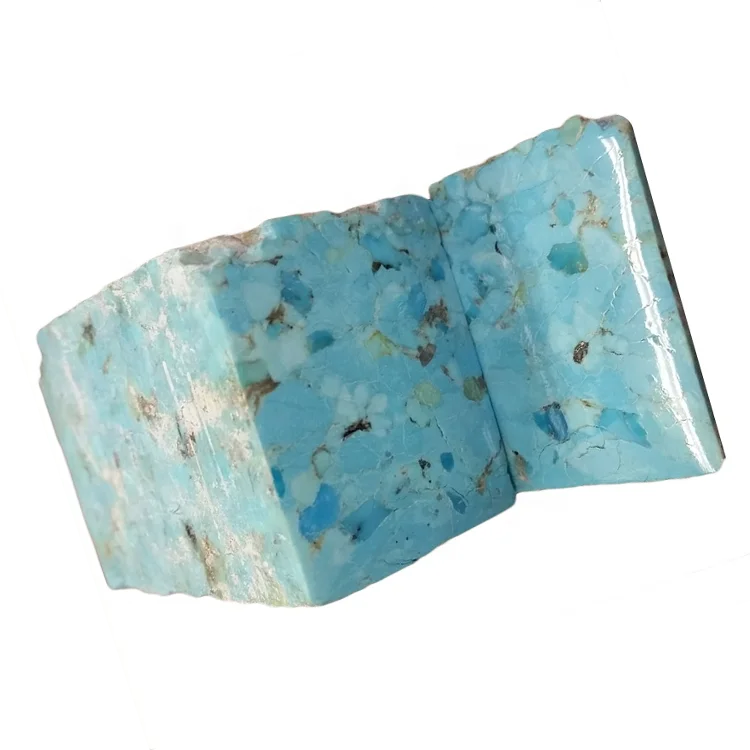 USA Compress Turquoise Block Material Natural Turquoise Gemstone Rough Slab Lot Arizona Mine Kingman