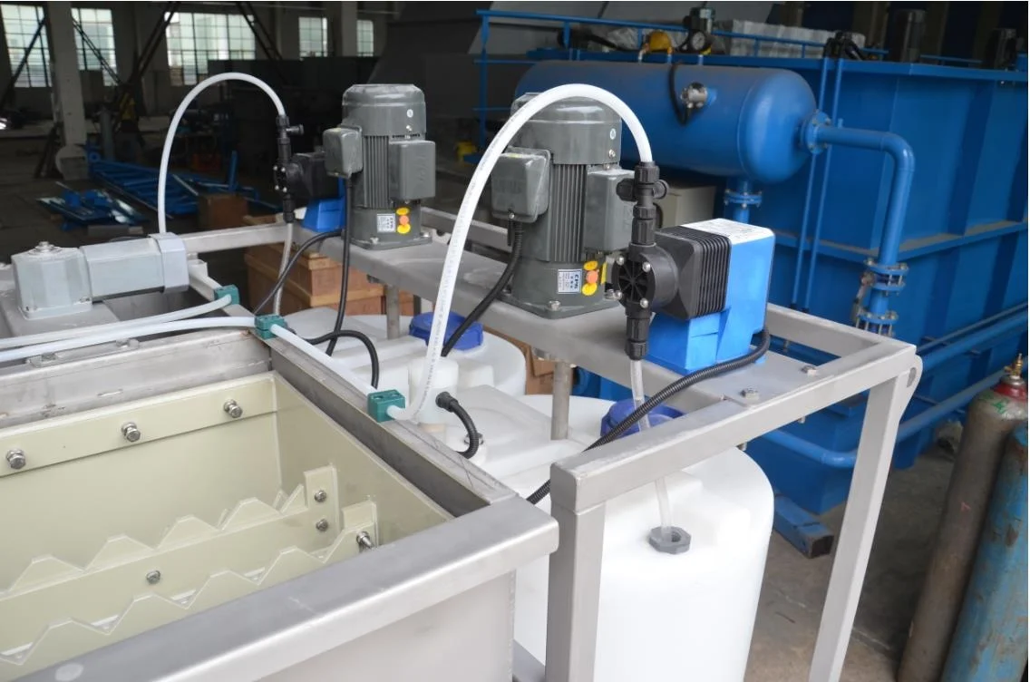 Coagulation tank and Dissolved air Flotation for Water Purification