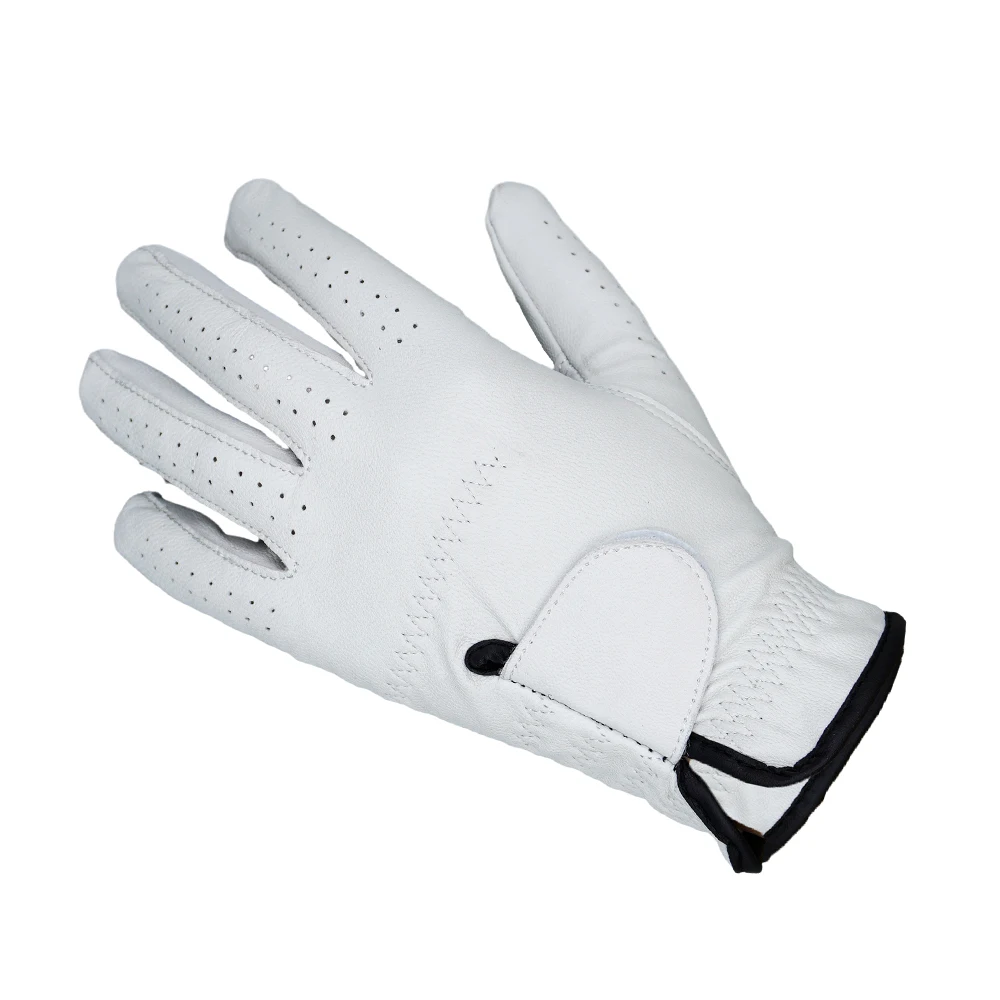 Left-hand Breathable Lightweight Leather Golf Glove, With Custom Logo, Unisex Outdoor Sports Glove_voghion.com