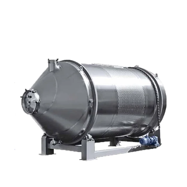 Wine Rotary Tank Horizontal Cylindrical Shell Stainless Steel Liquid Tank for Red Wine Fermenting