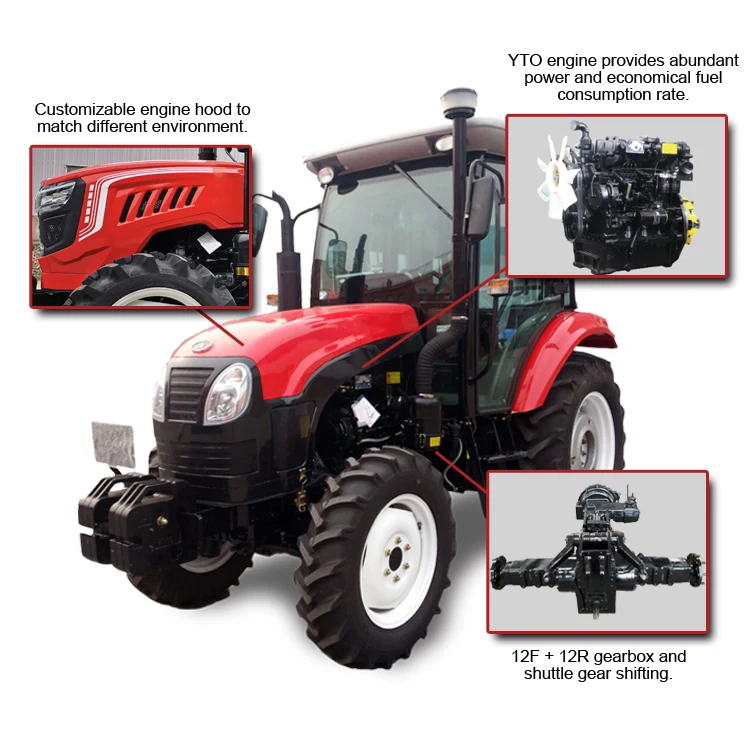 Sjh 55hp 4wd Small Farm Tractors For Sale Philippines Tractor For