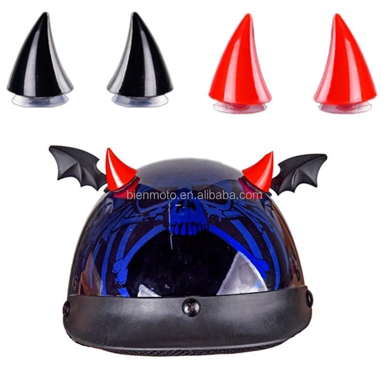 2pcs Motorcycle Helmet Devil Horn Motocross Full Face Decoration