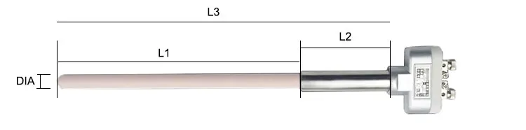 R type  thermocouple  WRQ 16*850mm high temperature PtRh thermocouple 0-1600