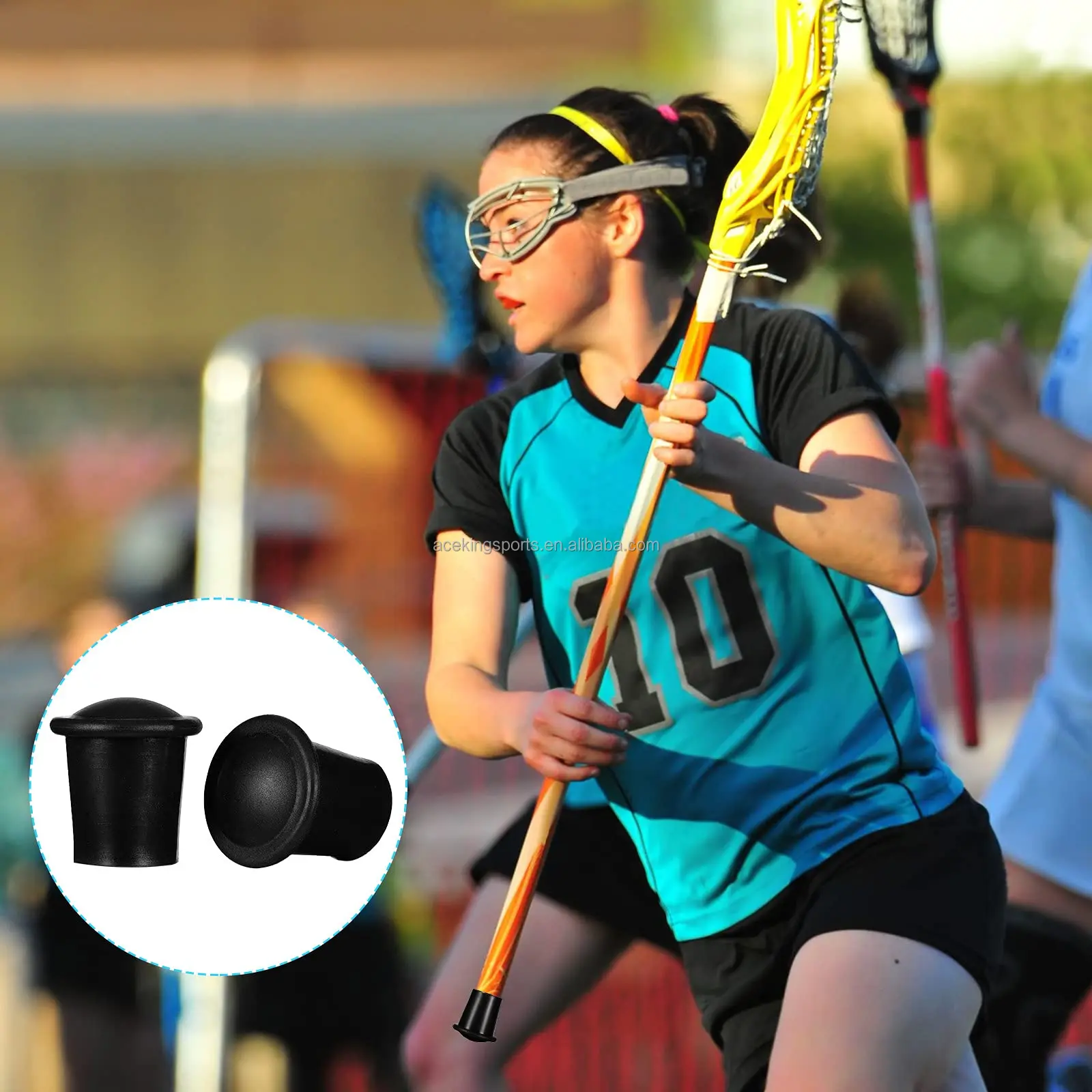 Classic Black Lacrosse Stick End Covers End Caps Lacrosse Butt Buy