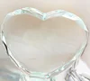 Coeur transparent 10cm sans socle