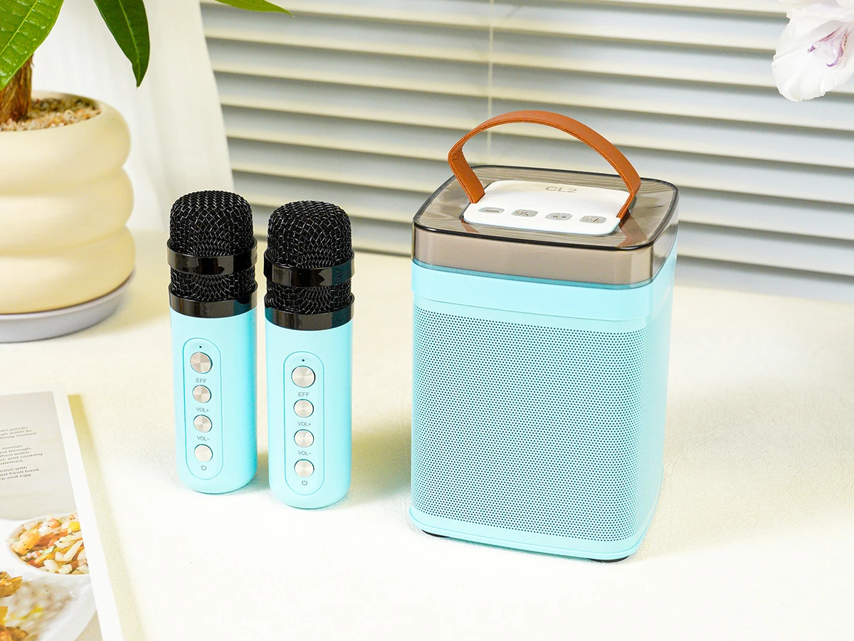 Professional Speaker CL2 RGB Handheld Microphone Sound System Karaoke Speaker with Mic and bluetooth