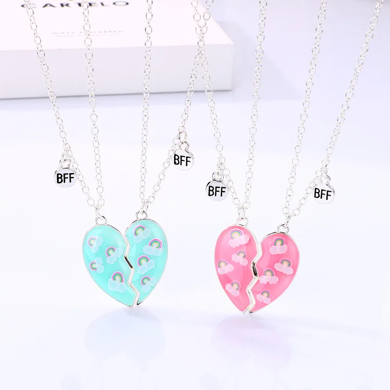 Buy Magnetic Couple Necklace,Rainbow 