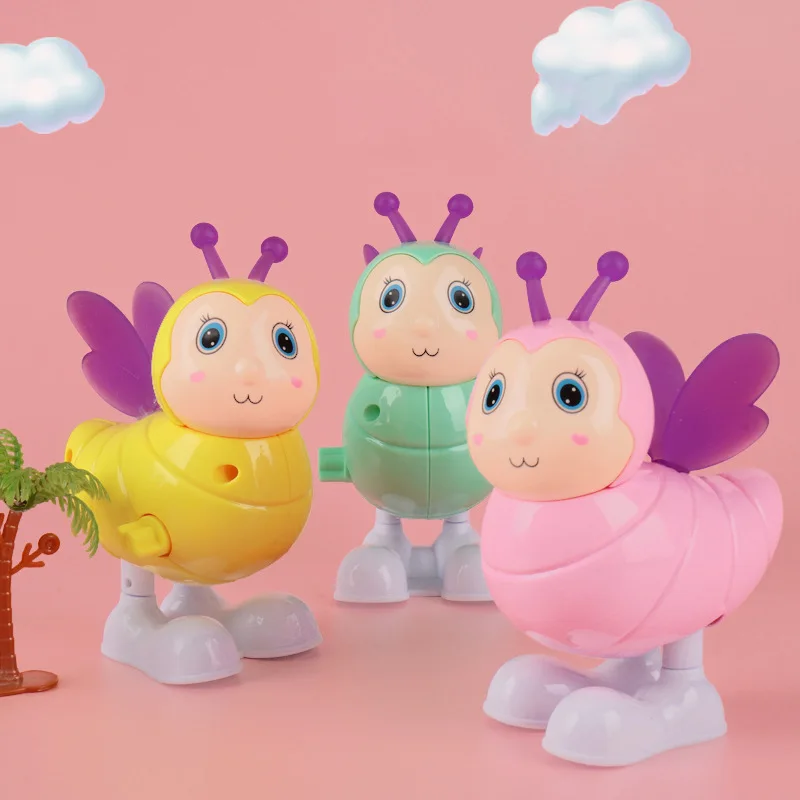 Кавайная игрушка-Жираф часы движущаяся игрушка подарок для малышей Детская заводная